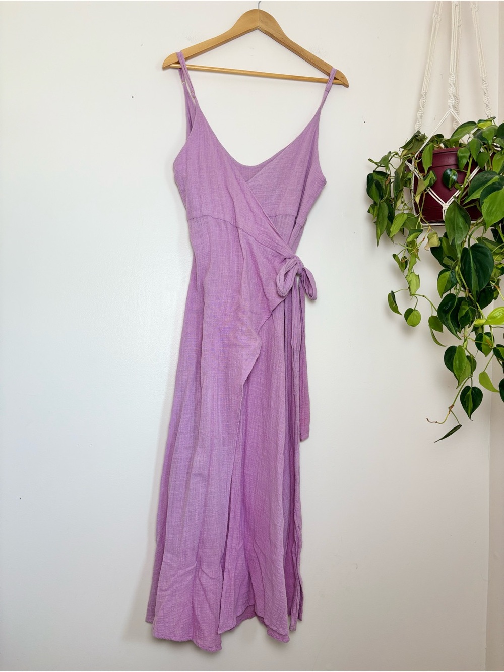 Anthropologie Malai Muslin Cotton Wrap Cover Up Midi Dress